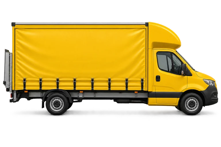 Luton Curtain with Tail Lift