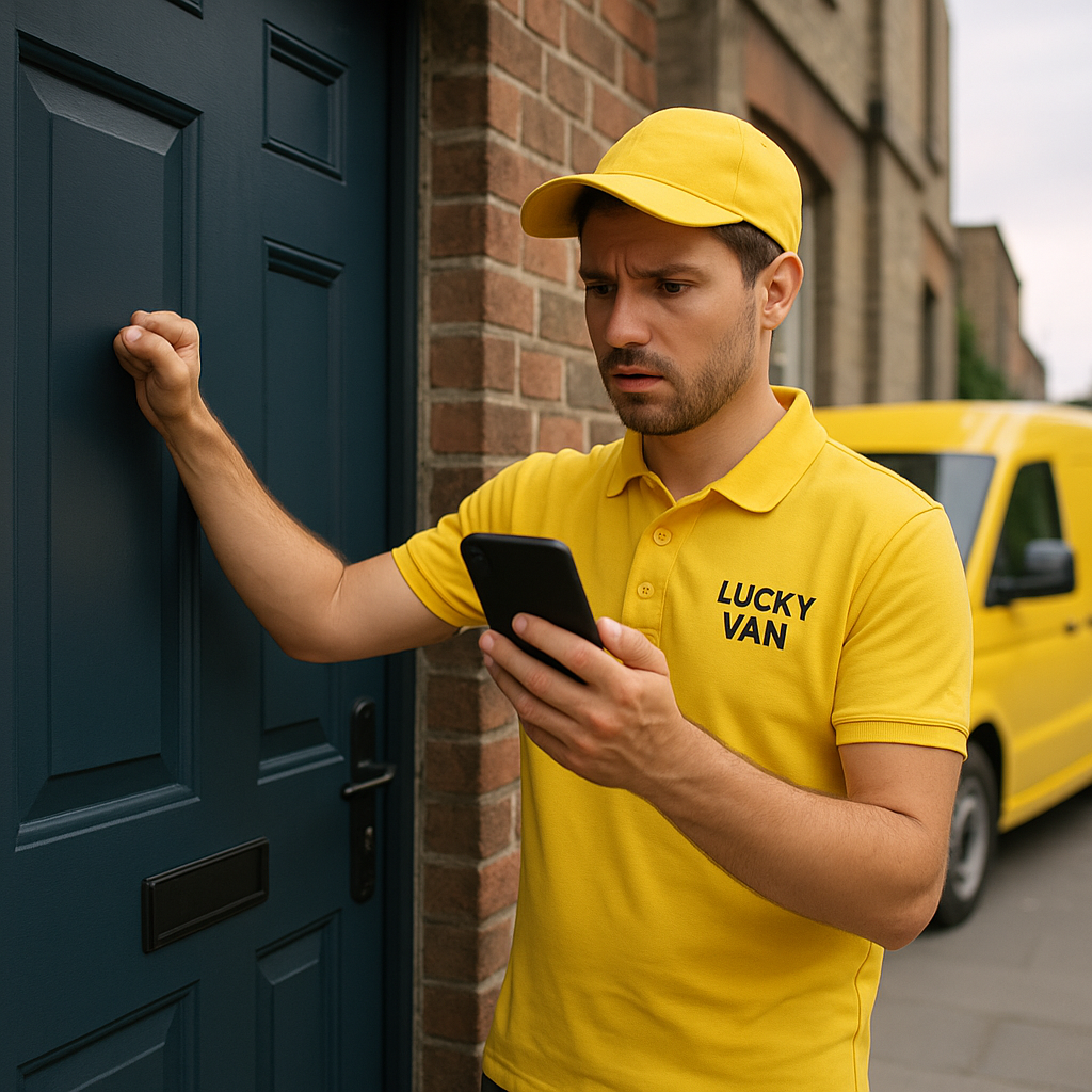 Lucky Van courier service 5-star review on Trustpilot